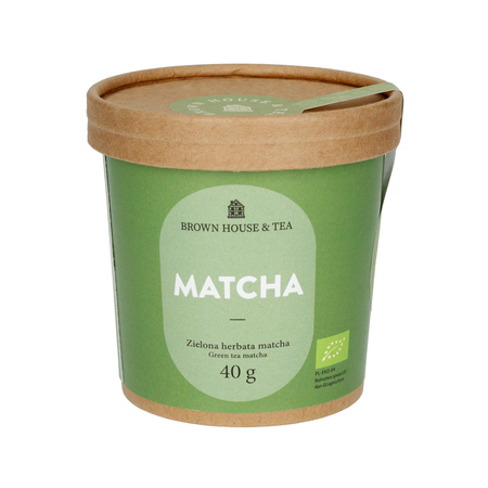 HERBATA MIESIĄCA: Brown House & Tea - Matcha Bio - Herbata sypana 40g 1